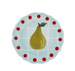 Piatto Frutta Azzurro