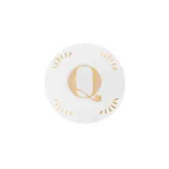 Piattino Lettera Q