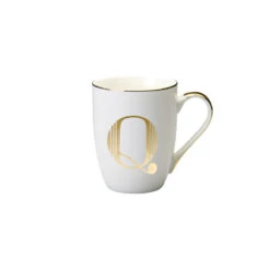 Mug Lettera Q H 10,3 Ø 8,2 Cm